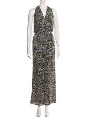 GUC Tory Burch Tribal Geo Silk jumpsuit Sz S